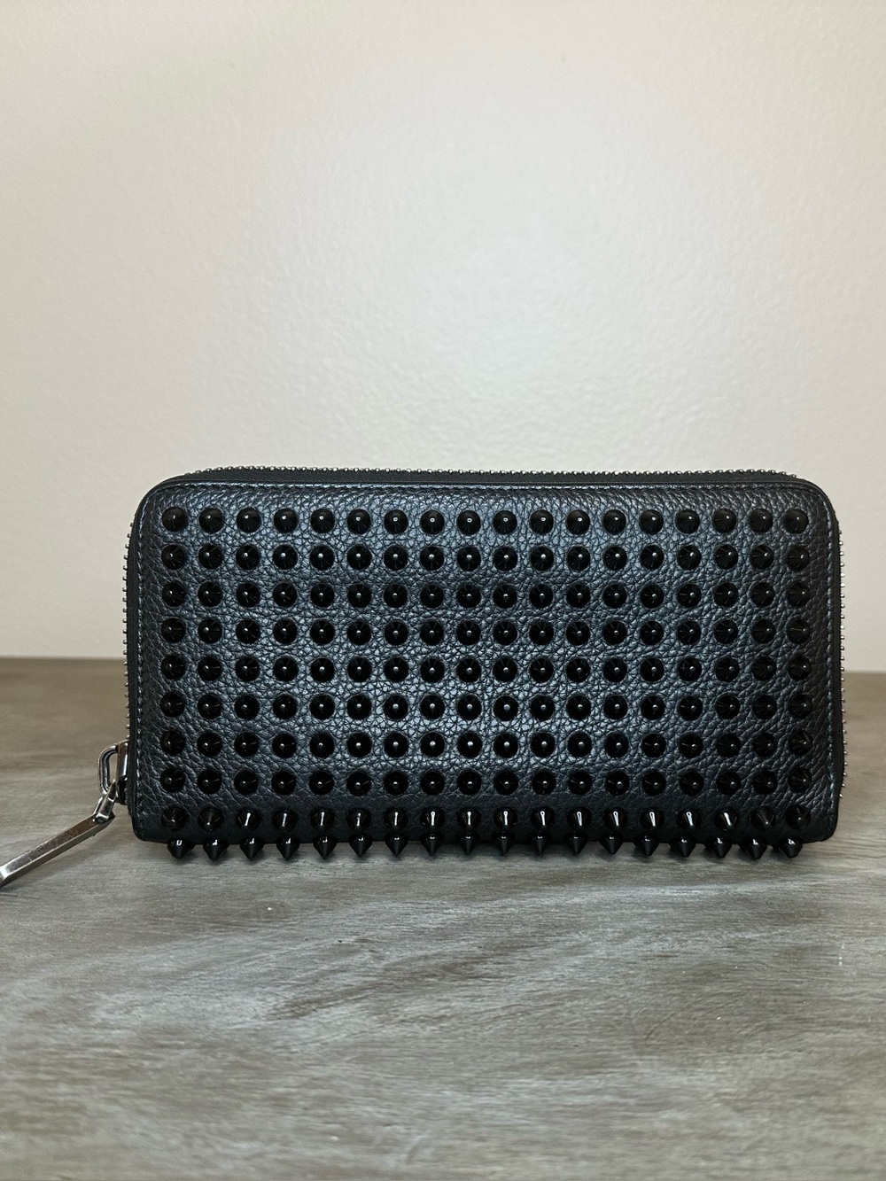 Christian Louboutin Panettone Black Spike Wallet